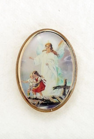 Guardian Angel Lapel Pin - Small - Gerken's Religious Supplies