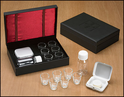 6 Cup Portable Communion Set