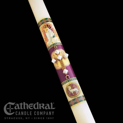 2-3/16" x 48" Prince of Peace Paschal Candle