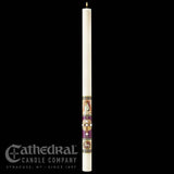 1-1/2" x 34" Prince of Peace Paschal Candle - Gerken's Religious Supplies