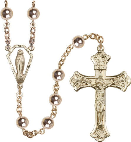 7mm Gold Filled Round Rosary - Gerken's Religious Supplies
