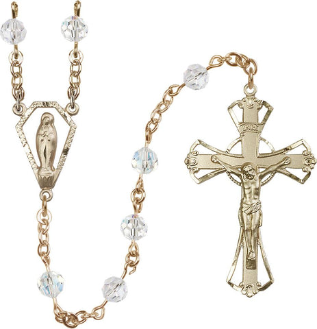 6mm Crystal Swarovski Rosary - Gerken's Religious Supplies