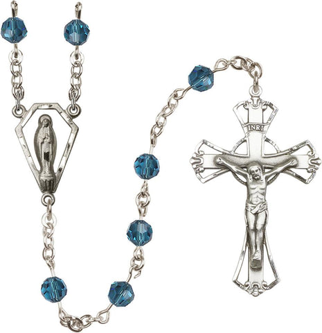 6mm Indocolite Swarovski Rosary - Gerken's Religious Supplies
