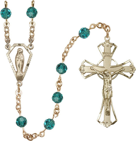 6mm Zircon Swarovski Rosary - Gerken's Religious Supplies