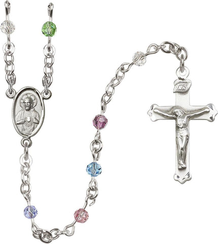 4mm Multi-Color Swarovski Rosary - Gerken's Religious Supplies