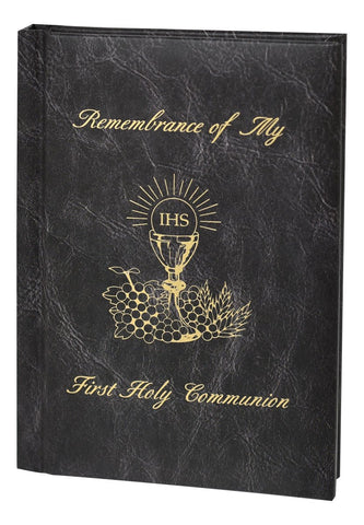Boy First Communion Mass Book with Chalice Design - Gerken's Religious Supplies
