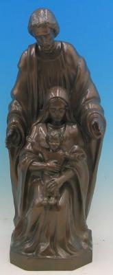 Holy Family Outdoor Statue with Bronze Finish, 24" - Gerken's Religious Supplies