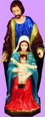 Holy Family Outdoor Statue with Color Finish, 24" - Gerken's Religious Supplies