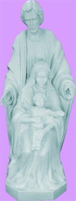 Holy Family Outdoor Statue with Granite Finish, 24" - Gerken's Religious Supplies