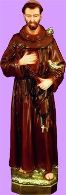 St Francis Outdoor Statue with Color Finish, 24" - Gerken's Religious Supplies