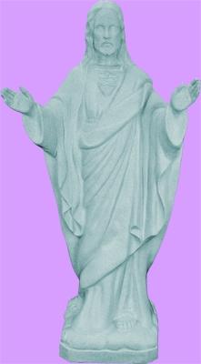 Blessing Sacred Heart of Jesus Outdoor Statue with Granite Finish, 24" - Gerken's Religious Supplies