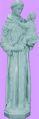 St Anthony Outdoor Statue with Granite Finish, 24" - Gerken's Religious Supplies