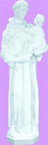 St Anthony Outdoor Statue with White Finish, 24" - Gerken's Religious Supplies