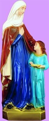 St Anne Outdoor Statue with Color Finish, 24" - Gerken's Religious Supplies