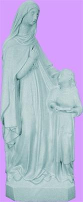 St Anne Outdoor Statue with Granite Finish, 24" - Gerken's Religious Supplies