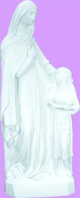 St Anne Outdoor Statue with White Finish, 24" - Gerken's Religious Supplies