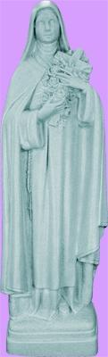 St Theresa Outdoor Statue with Granite Finish, 24" - Gerken's Religious Supplies