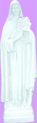 St Theresa Outdoor Statue with White Finish, 24" - Gerken's Religious Supplies