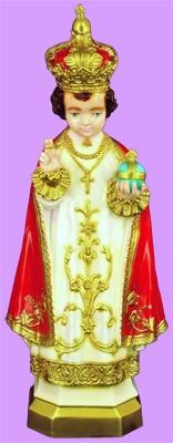 Infant of Prague Outdoor Statue with Color Finish, 24" - Gerken's Religious Supplies