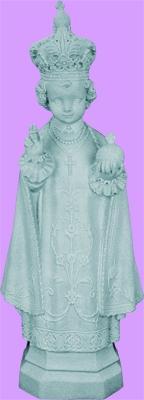 Infant of Prague Outdoor Statue with Granite Finish, 24" - Gerken's Religious Supplies