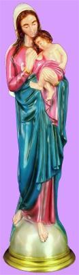 Madonna and Child Outdoor Statue with Color Finish, 24" - Gerken's Religious Supplies