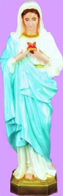 Immaculate Heart Of Mary Outdoor Statue with Color Finish, 24" - Gerken's Religious Supplies