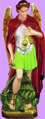 St Michael Outdoor Statue with Color Finish, 24" - Gerken's Religious Supplies