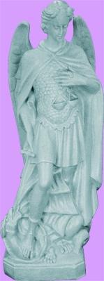 St Michael Outdoor Statue with Granite Finish, 24" - Gerken's Religious Supplies