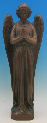 Standing Angel Outdoor Statue with Bronze Finish, 24" - Gerken's Religious Supplies