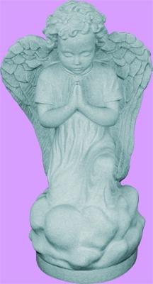 Kneeling Angel Outdoor Statue with Bronze Finish, 24" - Gerken's Religious Supplies