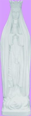 Pilgrim Virgin Outdoor Statue with White Finish, 24" - Gerken's Religious Supplies