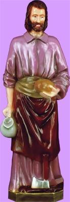 St Joseph the Worker Outdoor Statue with Color Finish, 24" - Gerken's Religious Supplies