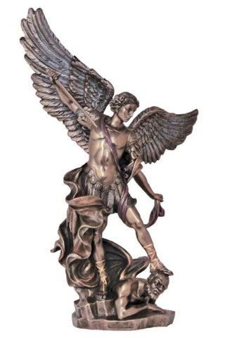 St. Michael in Cold Cast Bronze 14.5"