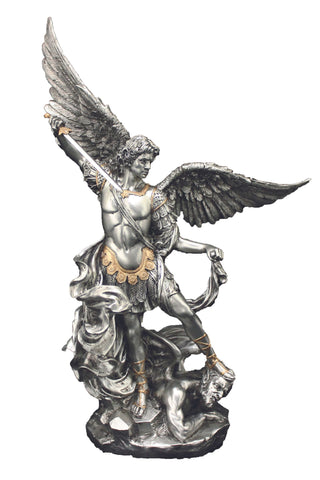 St. Michael in Pewter Style 9"