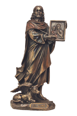 St. Luke in Cold Cast Bronze 8"