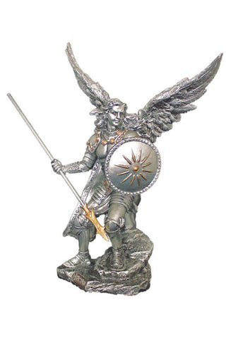 Archangel Raphael in Pewter Style 9"