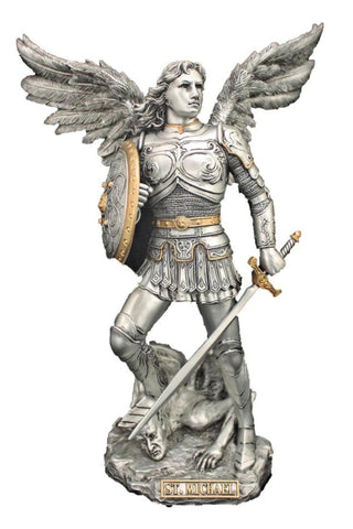 Archangel Michael in Pewter Style 9"