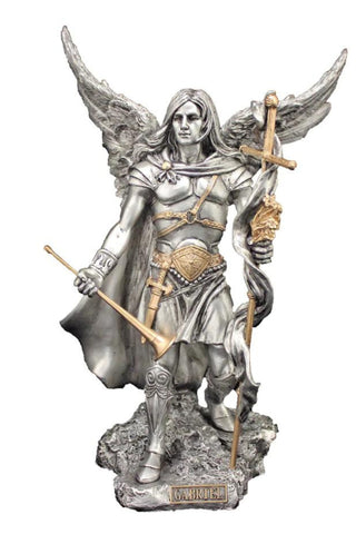 Archangel Gabriel in Pewter Style 9"