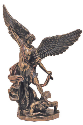 St. Michael in Cold Cast Bronze 8"