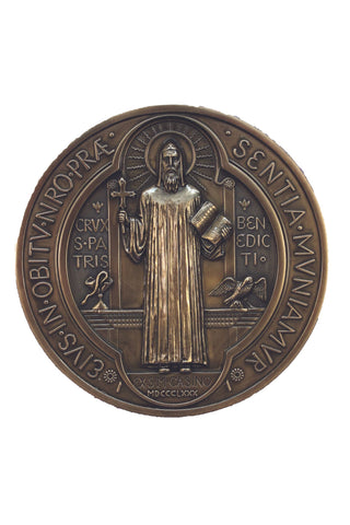 St. Benedict Medal in Cold Cast Bronze 7"