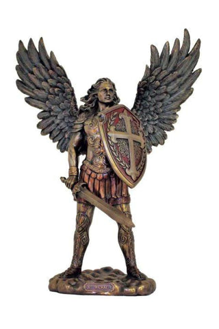Archangel Michael in Cold Cast Bronze 7.5"