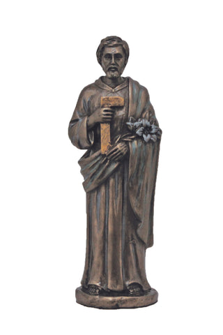 St. Joseph the Worker in Cold Cast Bronze 5"