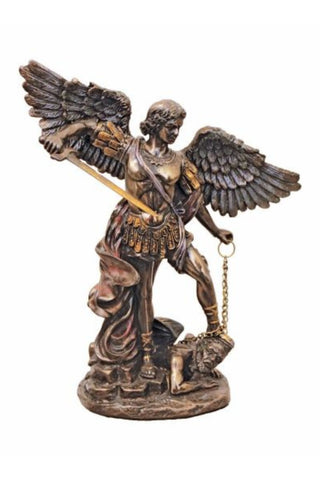 St. Michael in Cold Cast Bronze 6"