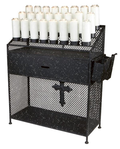 24 Light Wrought Iron Offering Candle Stand - Gerken's Religious Supplies