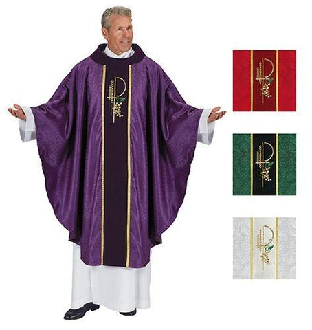 Eucharistic Jacquard Chasuble - Gerken's Religious Supplies