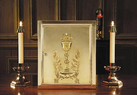 Chalice & Host Brass Tabernacle - Gerken's Religious Supplies