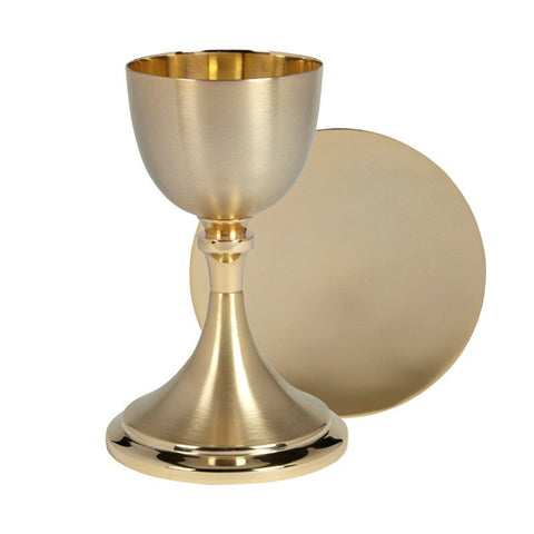 Bright Cut Chalice and Paten Set
