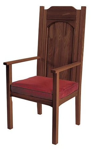 Thomas More Collection Celebrant Chair - Walnut - Gerken's Religious Supplies