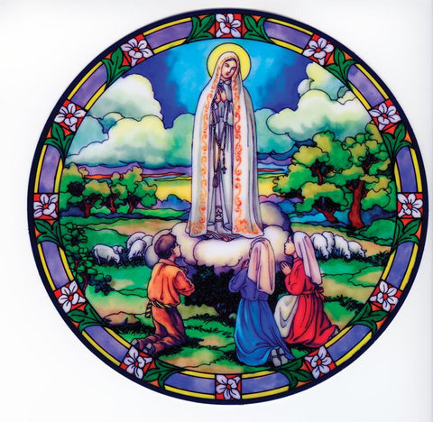 Our Lady of Fatima Static Sticker - Gerken's Religious Supplies