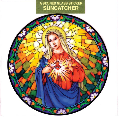 Immaculate Heart of Mary Static Sticker - Gerken's Religious Supplies